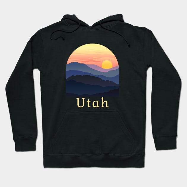 Utah snowboarding - Utah Camping Hoodie by UbunTo